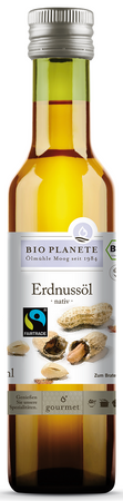 OLEJ Z ORZESZKÓW ZIEMNYCH TŁOCZONY NA ZIMNO FAIR TRADE BIO 250 ml - BIO PLANETE