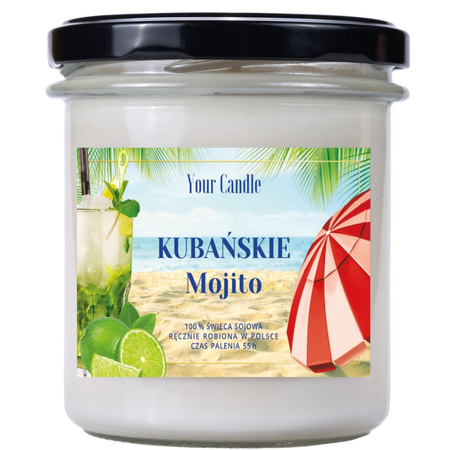 ŚWIECA SOJOWA KUBAŃSKIE MOJITO 300 ml - YOUR CANDLE