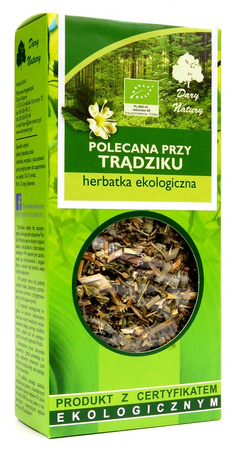 HERBATKA POLECANA PRZY TRĄDZIKU BIO 50 g - DARY NATURY