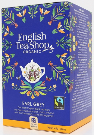 HERBATA EARL GREY FAIR TRADE BIO (20 x 2,25 g) 45 g - ENGLISH TEA SHOP ORGANIC