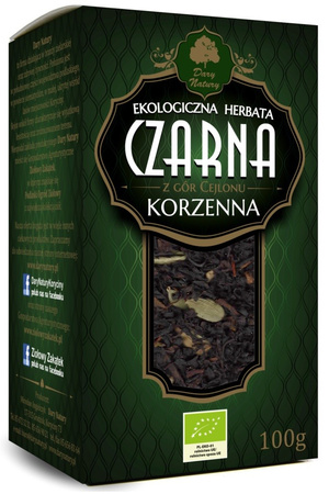 HERBATA CZARNA KORZENNA LIŚCIASTA BIO 100 g - DARY NATURY