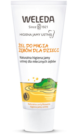 ŻEL DO MYCIA ZĘBÓW DLA DZIECI BEZ FLUORU ECO 50 ml - WELEDA