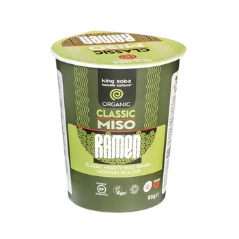 ZUPA BŁYSKAWICZNA KLASYCZNA MISO RAMEN BEZGLUTENOWA BIO 85 g - KING SOBA