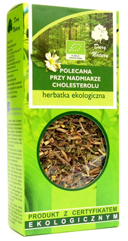 HERBATKA POLECANA PRZY NADMIARZE CHOLESTEROLU BIO 50 g - DARY NATURY