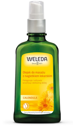 OLEJEK DO MASAŻU Z NAGIETKIEM LEKARSKIM ECO 100 ml - WELEDA