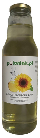 OLEJ SŁONECZNIKOWY DO SMAŻENIA I GOTOWANIA BIO 750 ml - POLONIAK