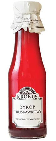 SYROP TRUSKAWKOWY BEZGLUTENOWY 355 g (280 ml) - KROKUS