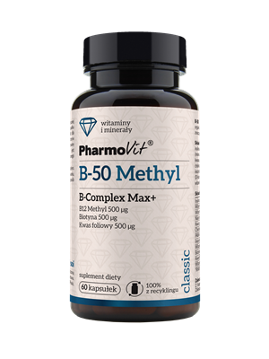 WITAMINA B-50 METHYL B-COMPLEX MAX+ 60 KAPSUŁEK - PHARMOVIT (CLASSIC)