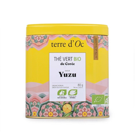 HERBATA ZIELONA YUZU BIO 80 g - TERRE D'OC