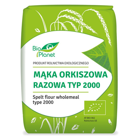 MĄKA ORKISZOWA RAZOWA TYP 2000 BIO 1 kg - BIO PLANET