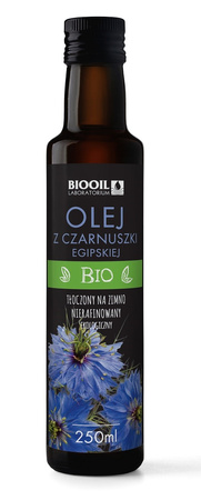 OLEJ Z CZARNUSZKI EGIPSKIEJ TŁOCZONY NA ZIMNO BIO 250 ml - BIOOIL