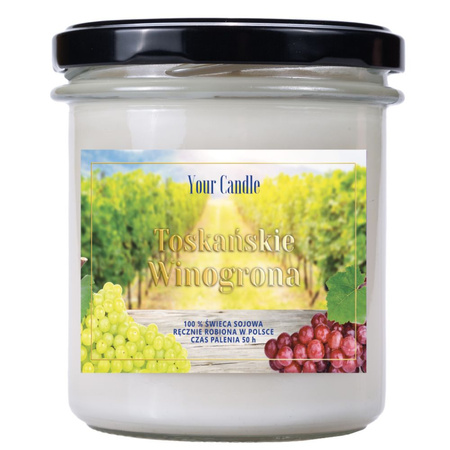 ŚWIECA SOJOWA TOSKAŃSKIE WINOGRONA 300 ml - YOUR CANDLE