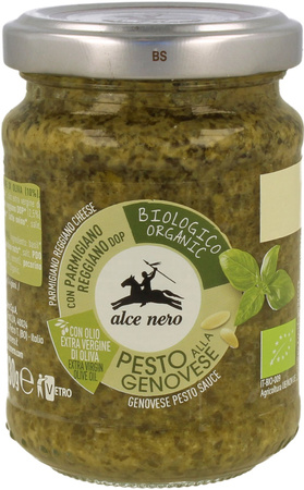 PESTO GENOVESE (SOS BAZYLIOWY) BIO 130 g - ALCE NERO