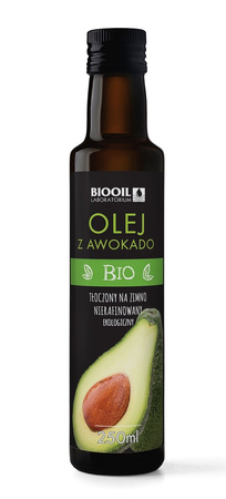 OLEJ Z AWOKADO TŁOCZONY NA ZIMNO BIO 250 ml - BIOOIL