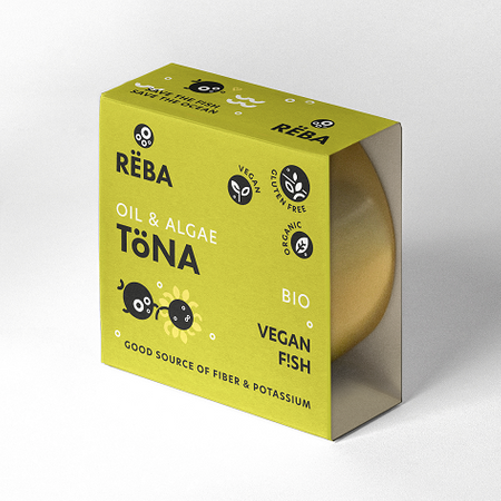 WEGAŃSKA ALTERNATYWA TUŃCZYKA W OLEJU SŁONECZNIKOWYM BEZGLUTENOWA (OIL & ALGAE TONA) BIO 150 g - REBA