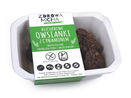 OWSIANKI Z CYNAMONEM BEZ DODATKU CUKRU BEZGLUTENOWE 120 g - ZDROWA MICHA (NA ZAMÓWIENIE)