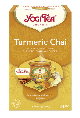 HERBATKA ZŁOTY CHAI Z KURKUMĄ (TURMERIC CHAI) BIO (17 x 2 g) 34 g - YOGI TEA