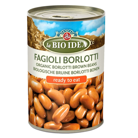 FASOLA BORLOTTI W ZALEWIE BIO 400 g (240 g) (PUSZKA) - LA BIO IDEA