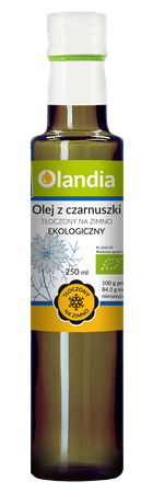 OLEJ Z CZARNUSZKI TŁOCZONY NA ZIMNO BIO 250 ml - OLANDIA