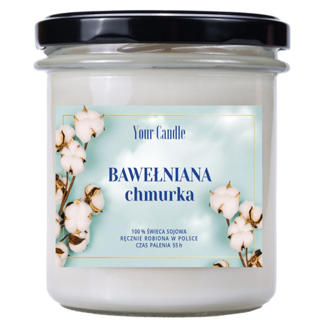 ŚWIECA SOJOWA BAWEŁNIANA CHMURKA 300 ml - YOUR CANDLE