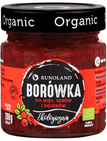 BORÓWKA DO MIĘS, SERÓW I DESERÓW BIO 200 g - RUNOLAND