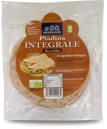 PIADINA PEŁNOZIARNISTA BIO 200 g - SOTTOLESTELLE